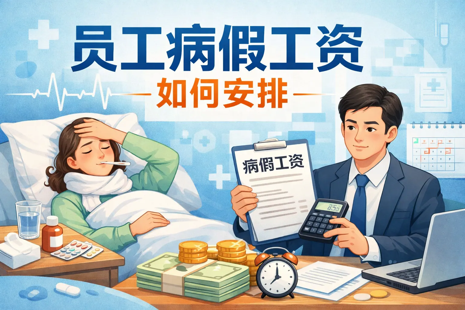员工病假工资如何安排的