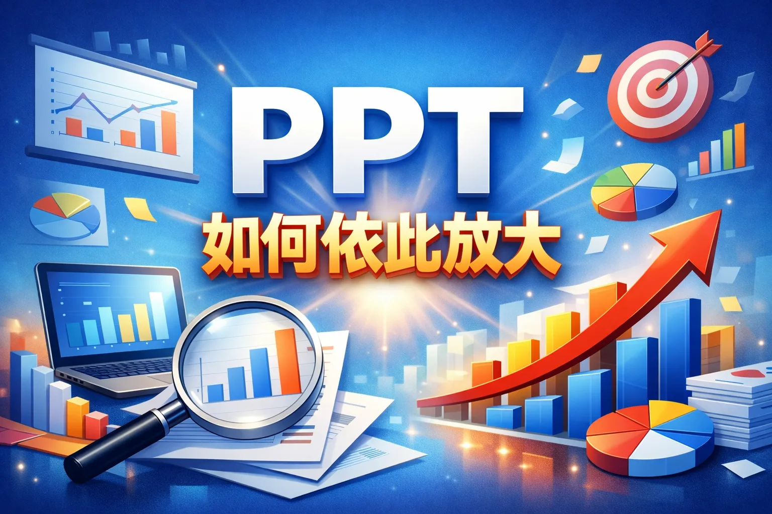 ppt如何依此放大