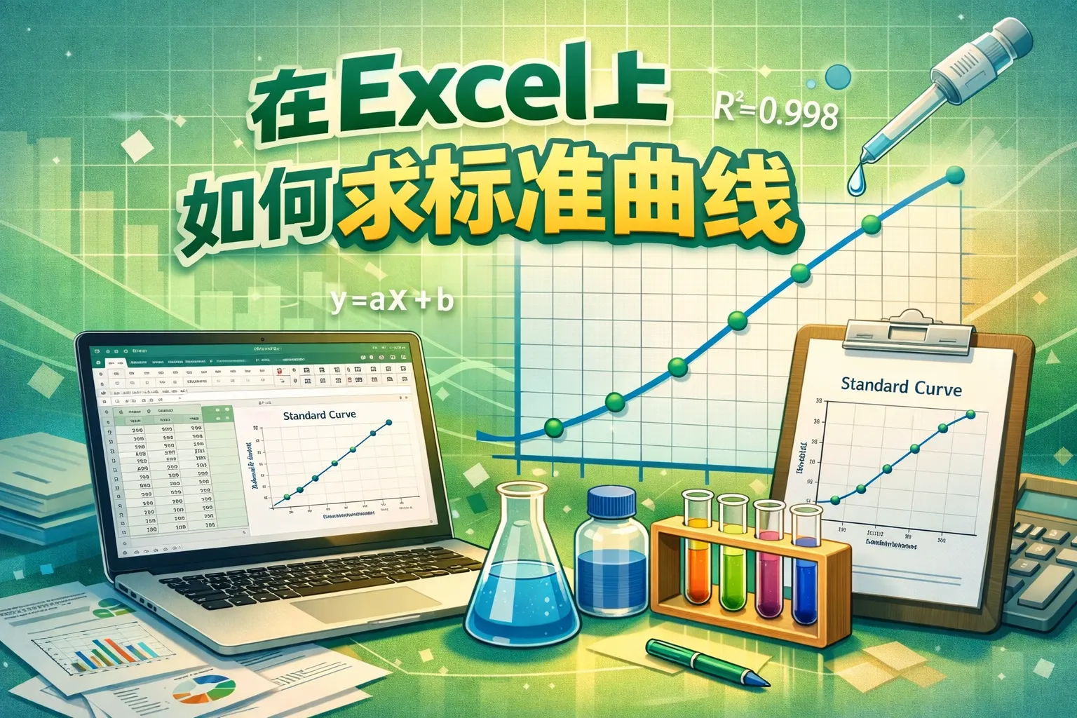 在Excel上如何求标准曲线