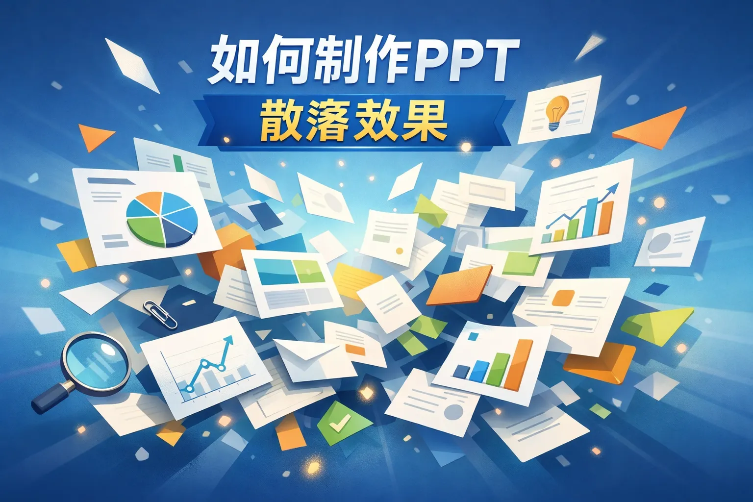 如何ppt 散落效果