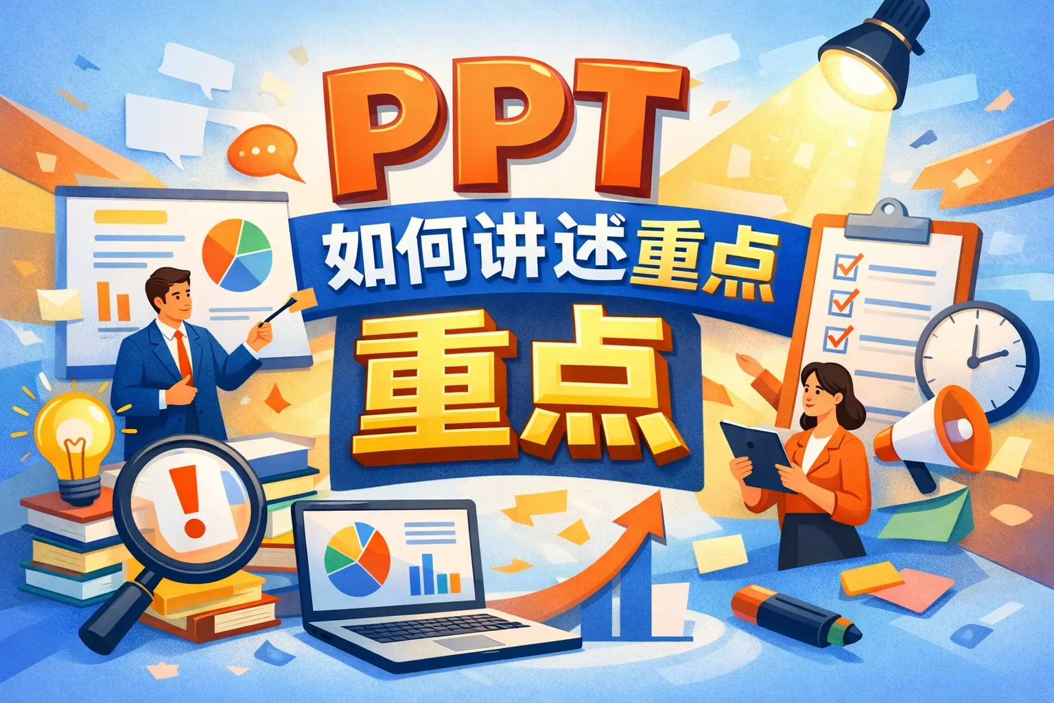 ppt如何讲述重点