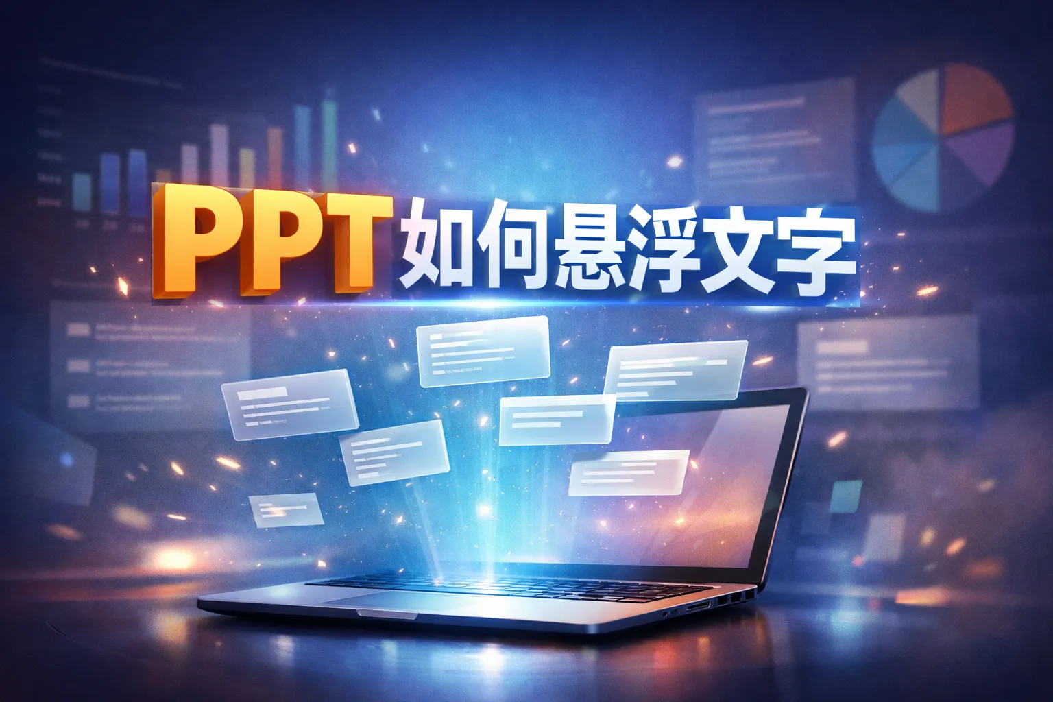 ppt如何悬浮文字