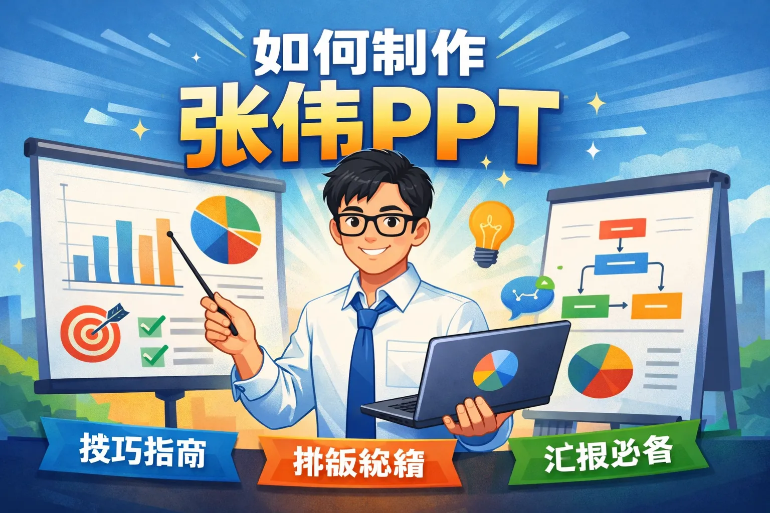 如何制作张伟ppt