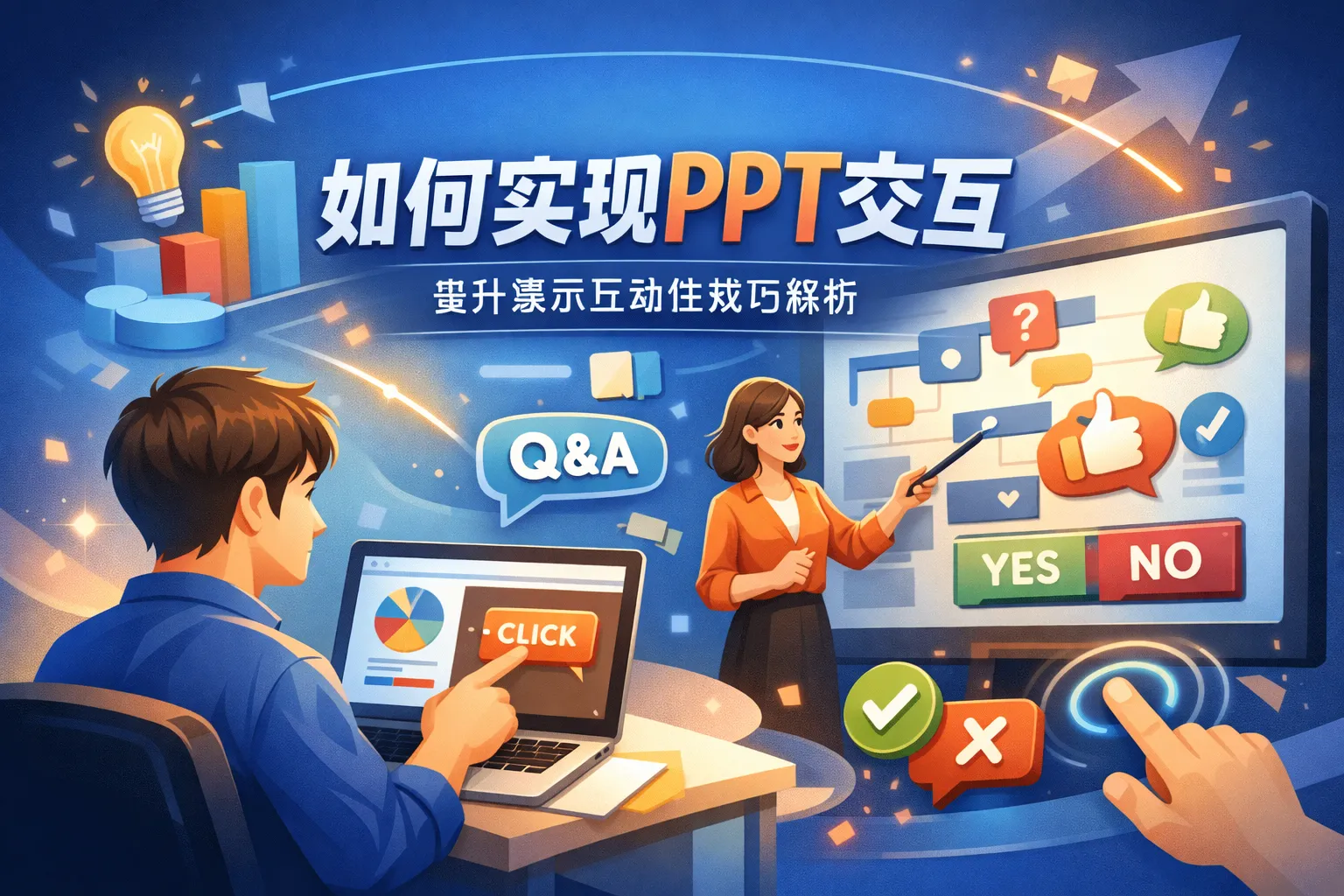 如何实现ppt交互