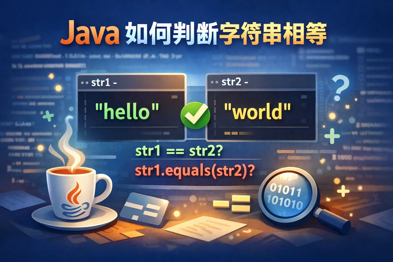 java 如何判断字符串相等