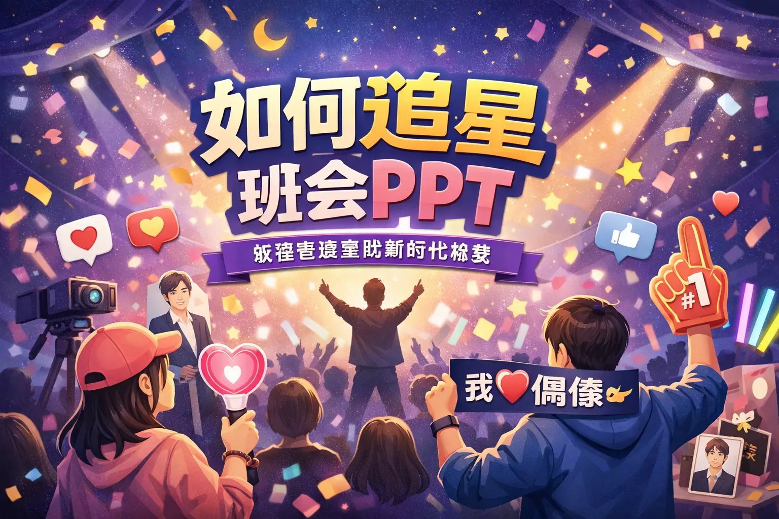 如何追星班会ppt