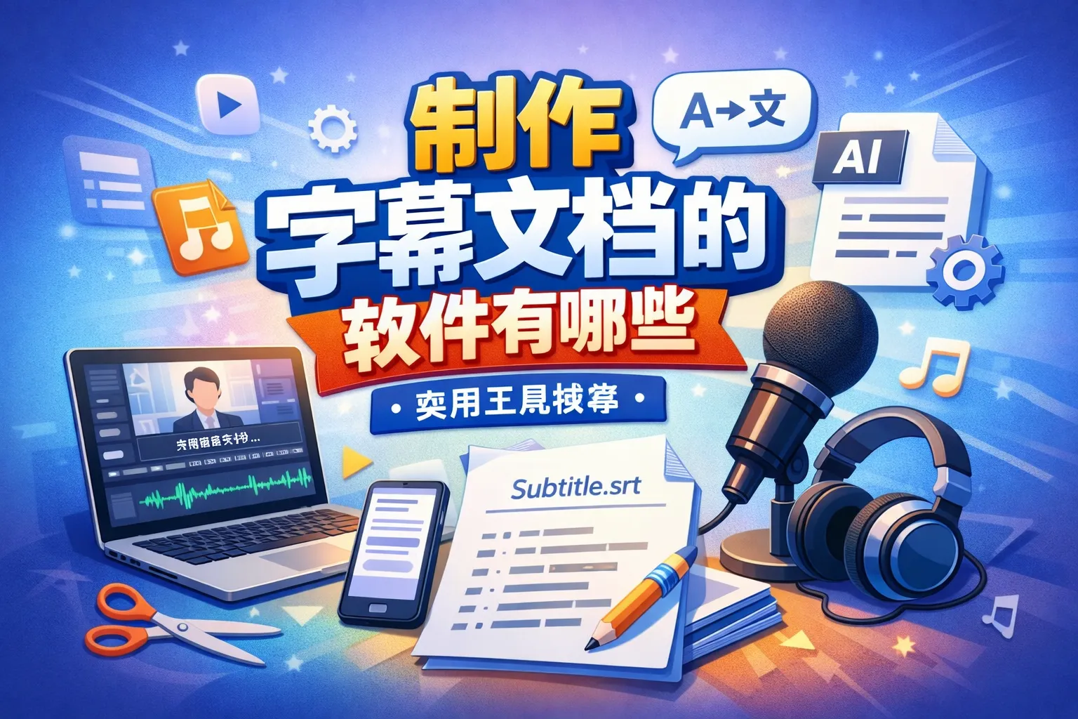 制作字幕文档的软件有哪些