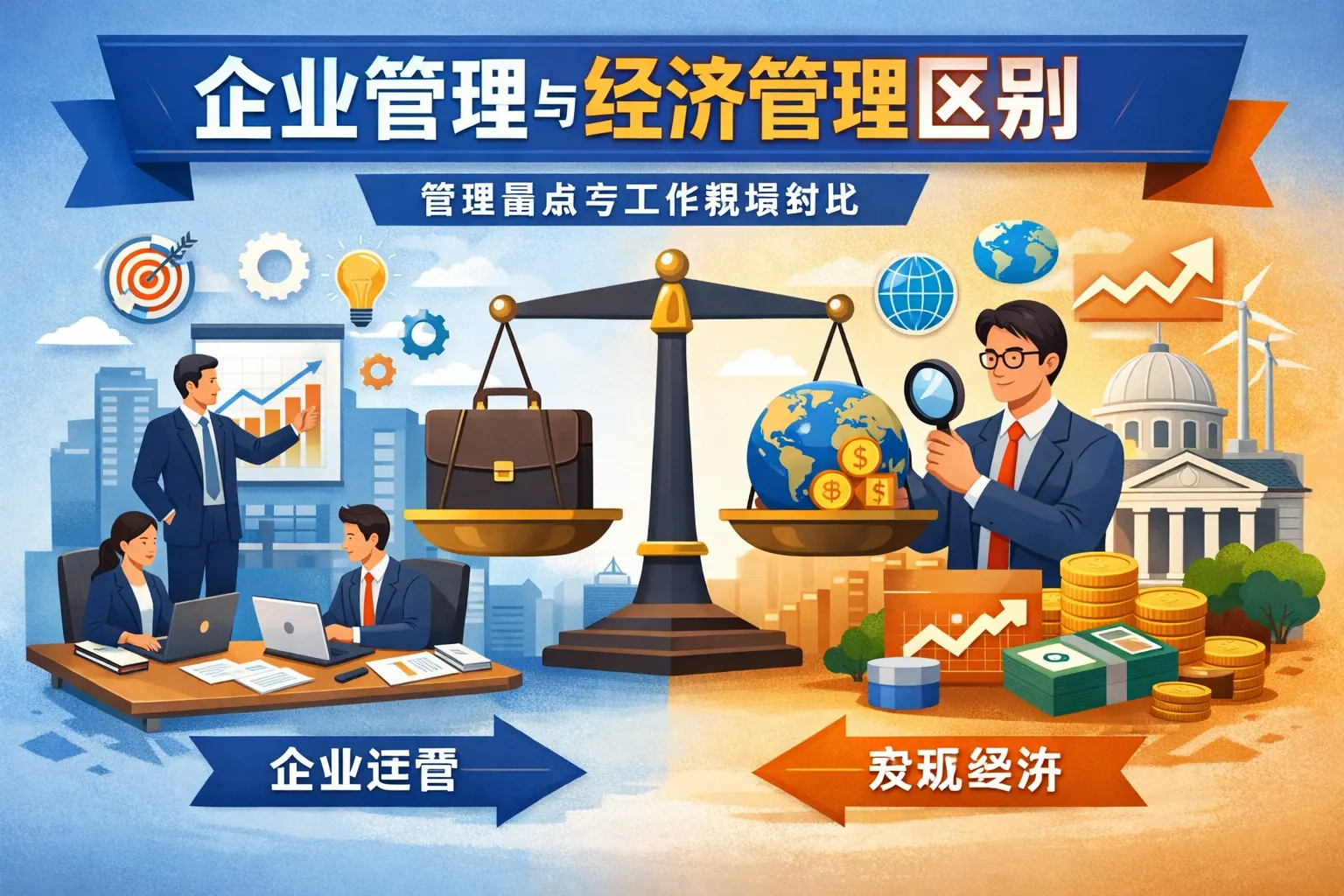 企业管理与经济管理区别