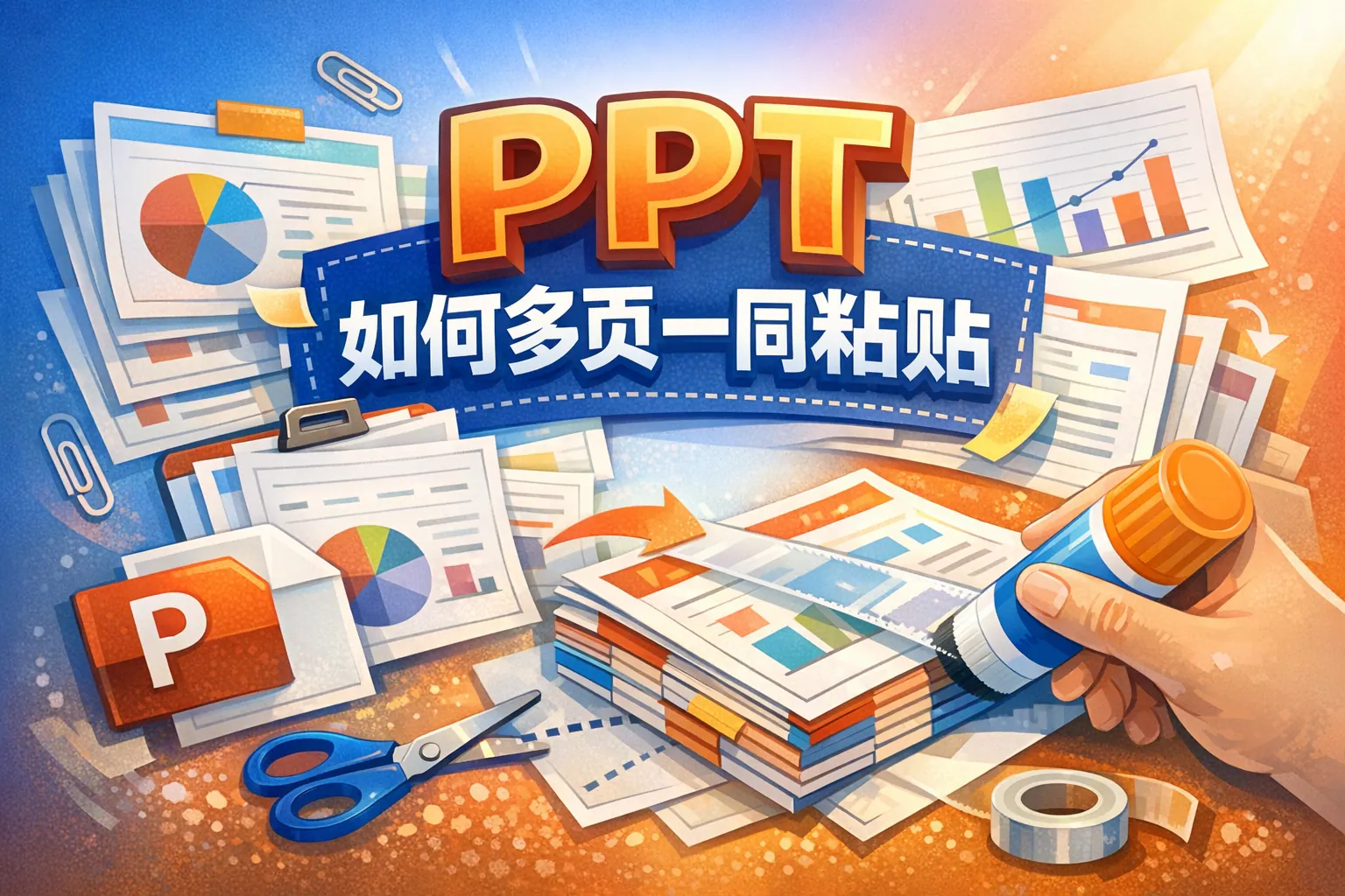 ppt如何多页一同粘贴