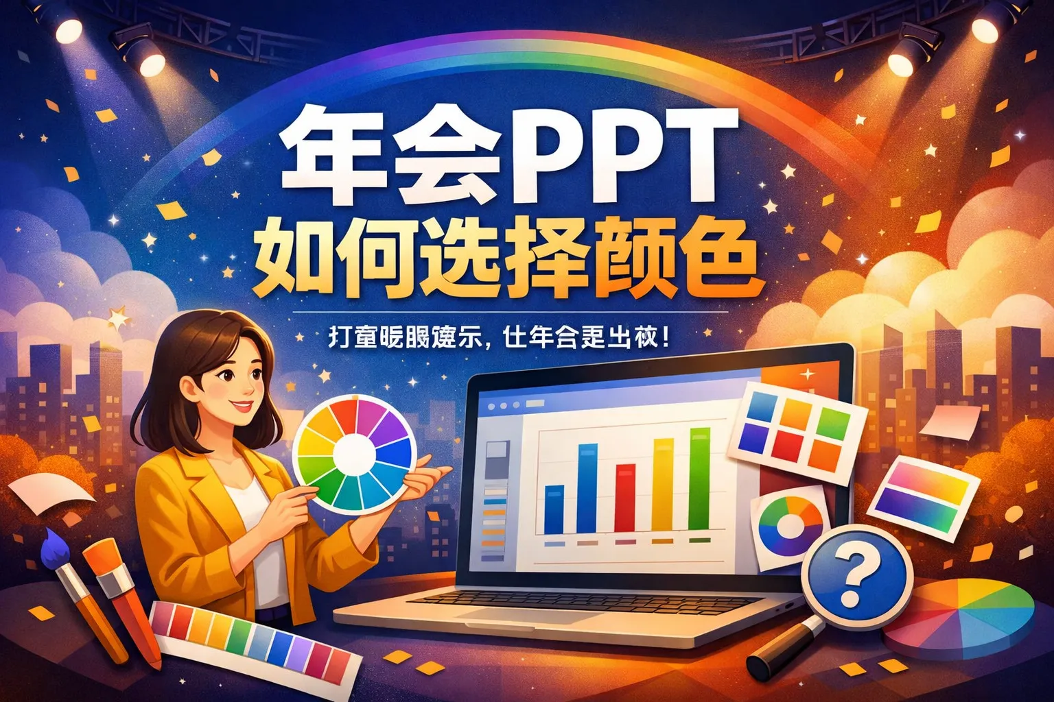 年会ppt如何选择颜色