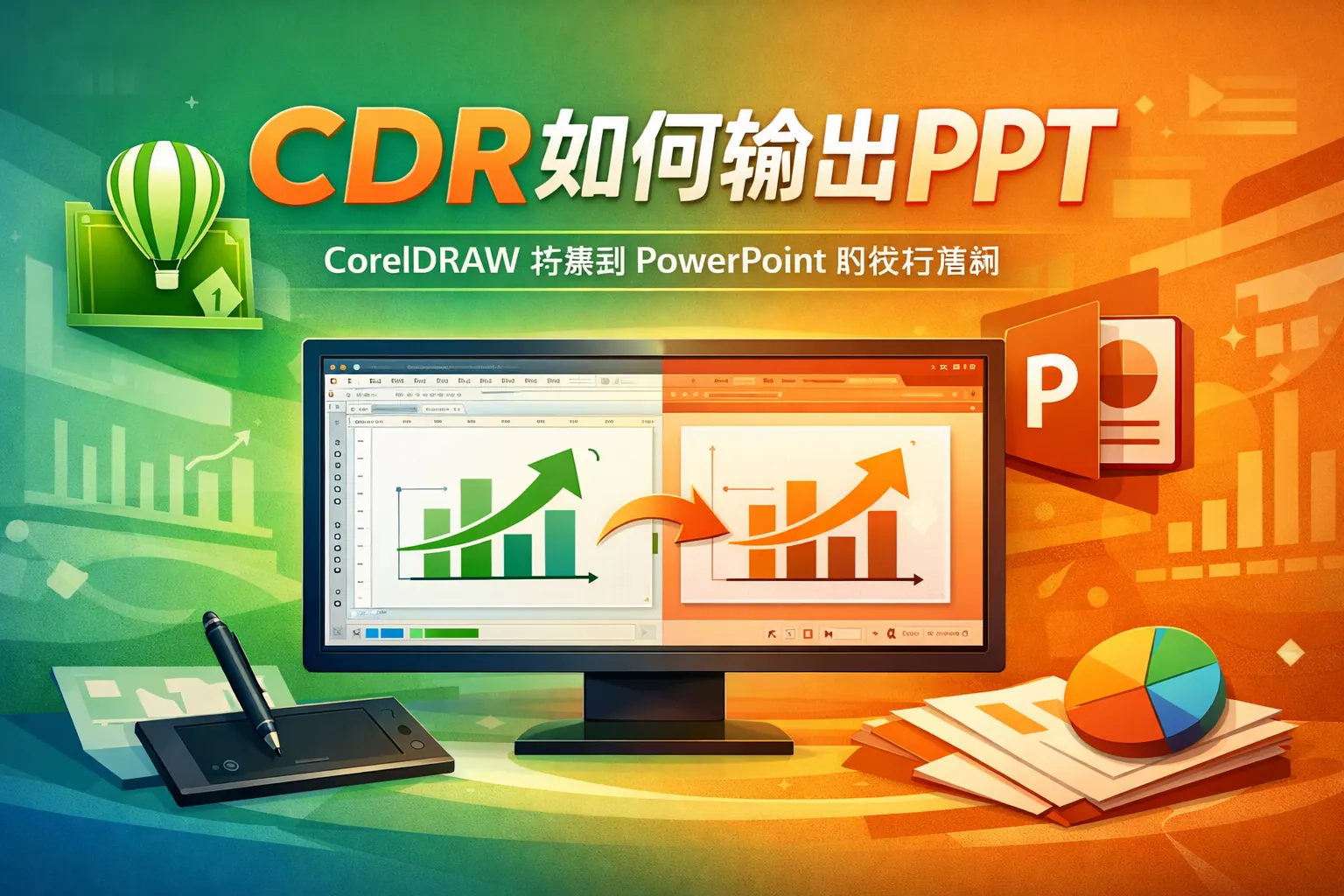 cdr如何输出ppt