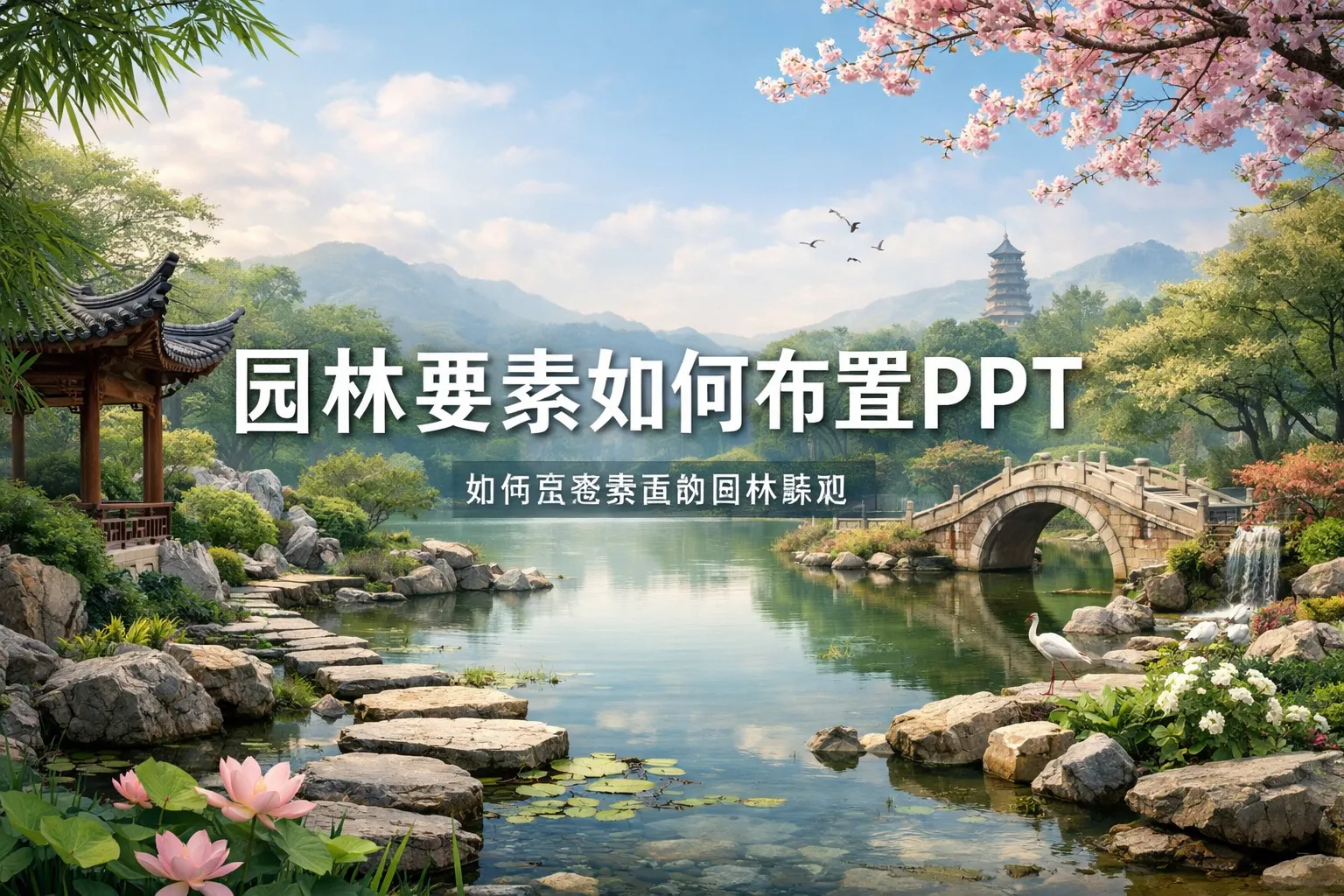园林要素如何布置ppt