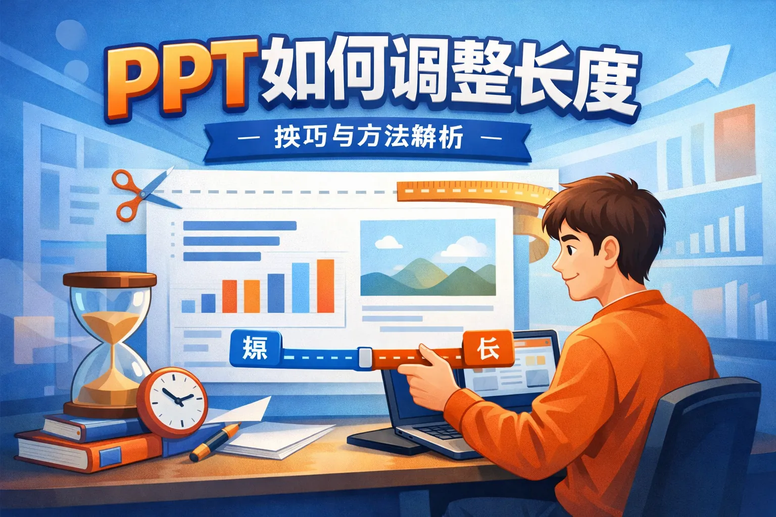 ppt如何调整长度