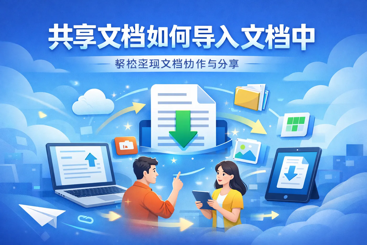 共享文档如何导入文档中