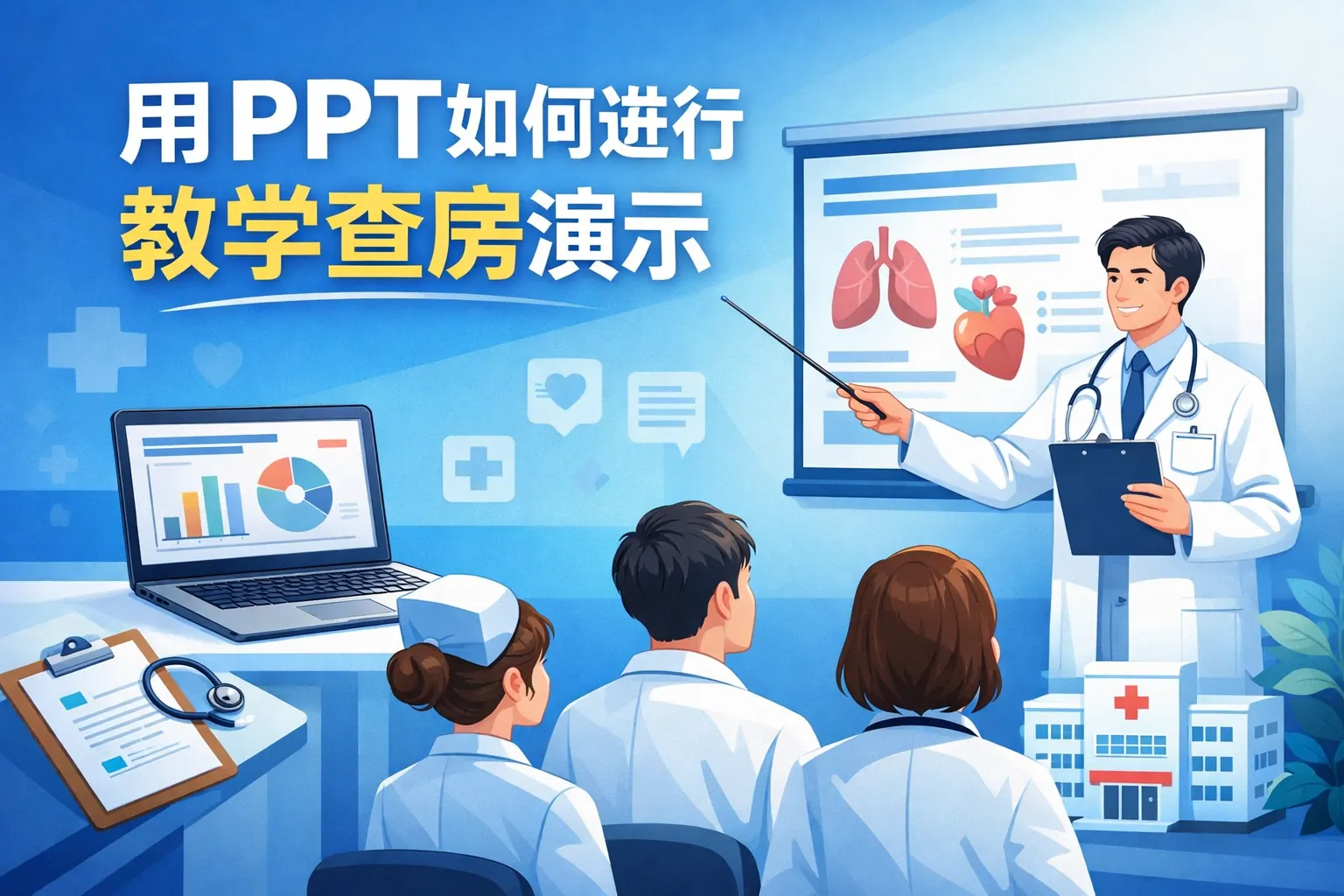 用ppt如何进行教学查房演示