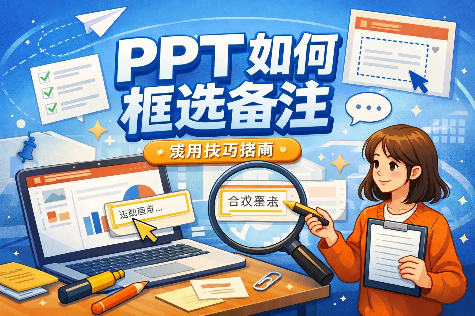 ppt如何框选备注