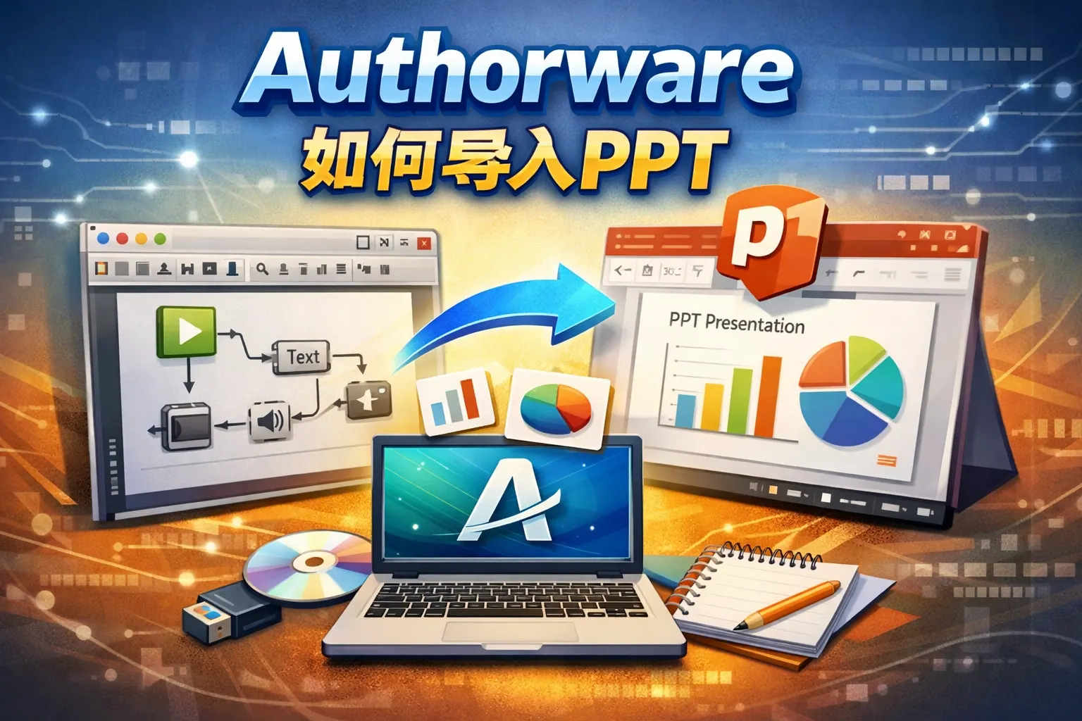 Authorware如何导入PPT