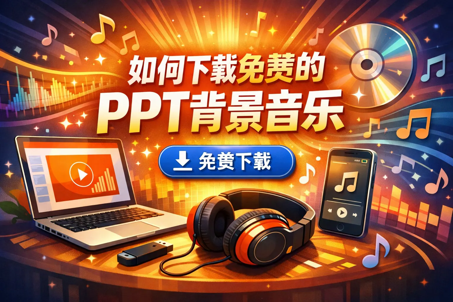 如何下载免费的ppt背景音乐