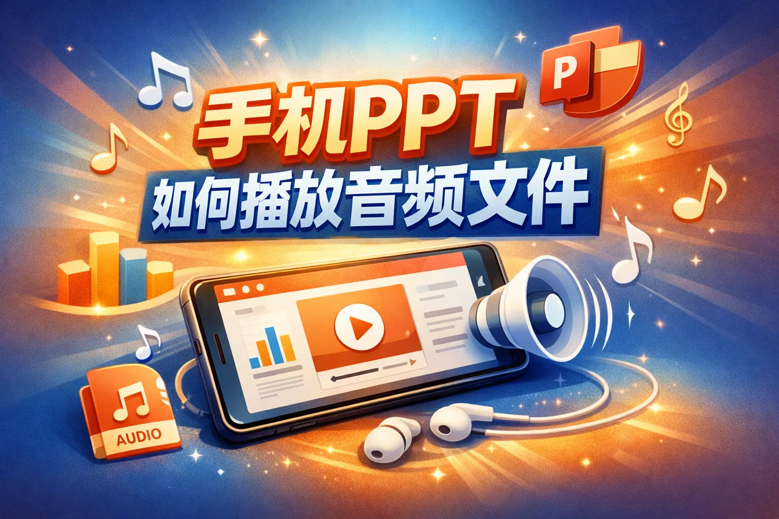 手机ppt如何播放音频文件