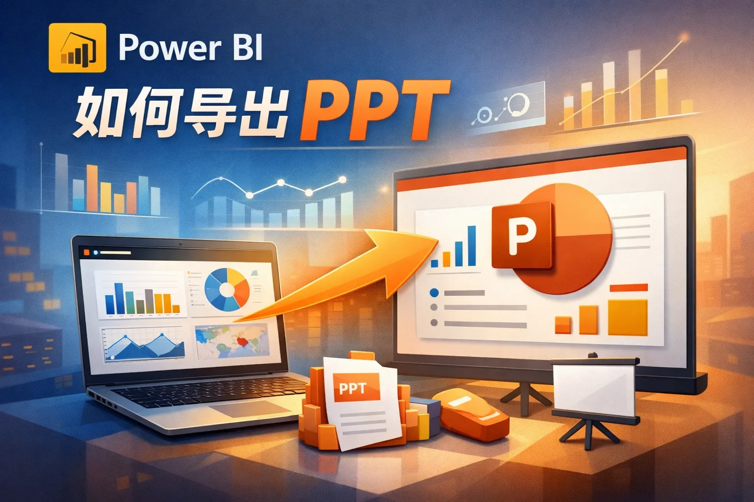 powerbi如何导出PPT