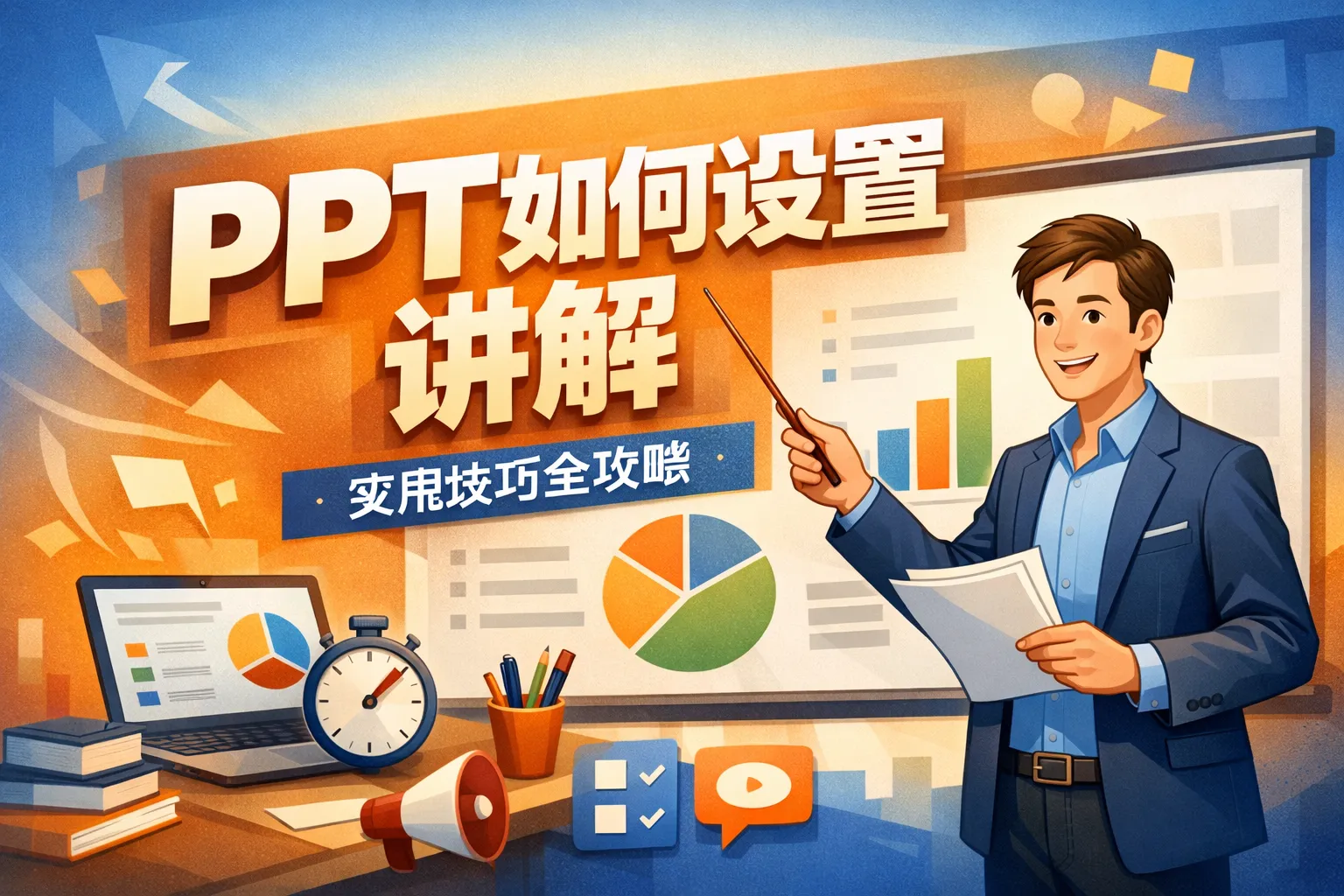 PPT如何设置讲解