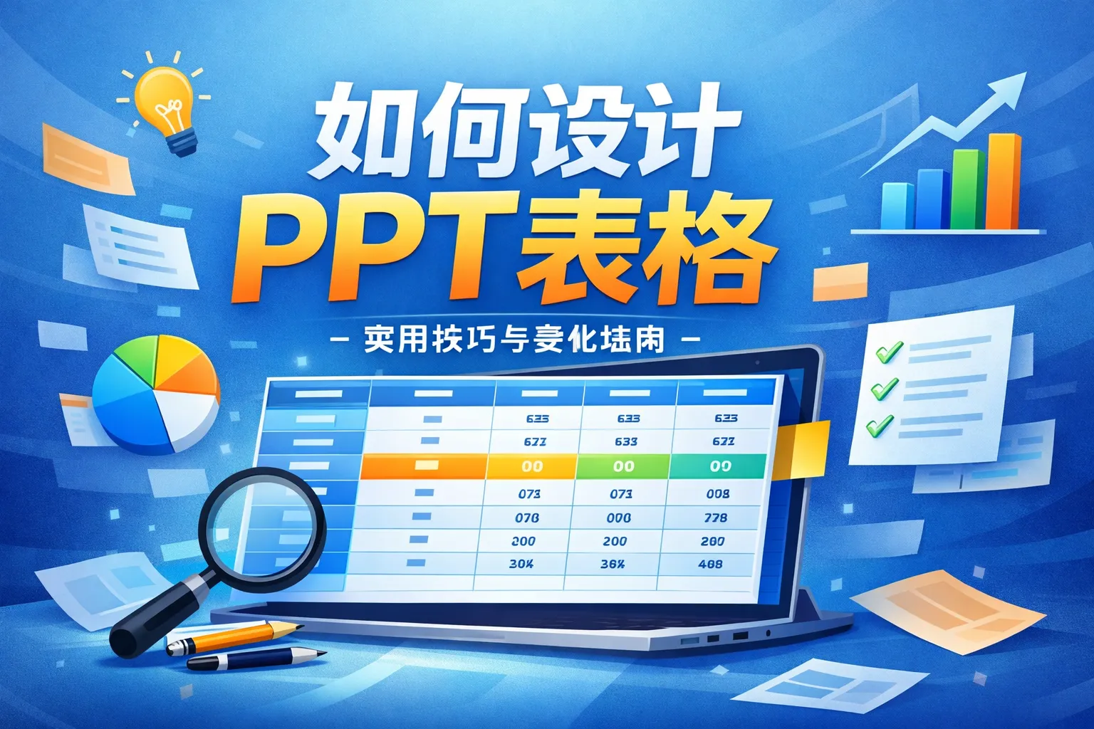 如何设计ppt表格