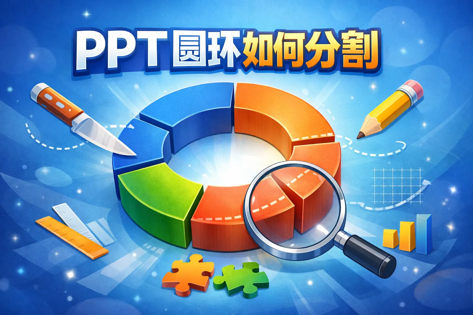 ppt圆环如何分割