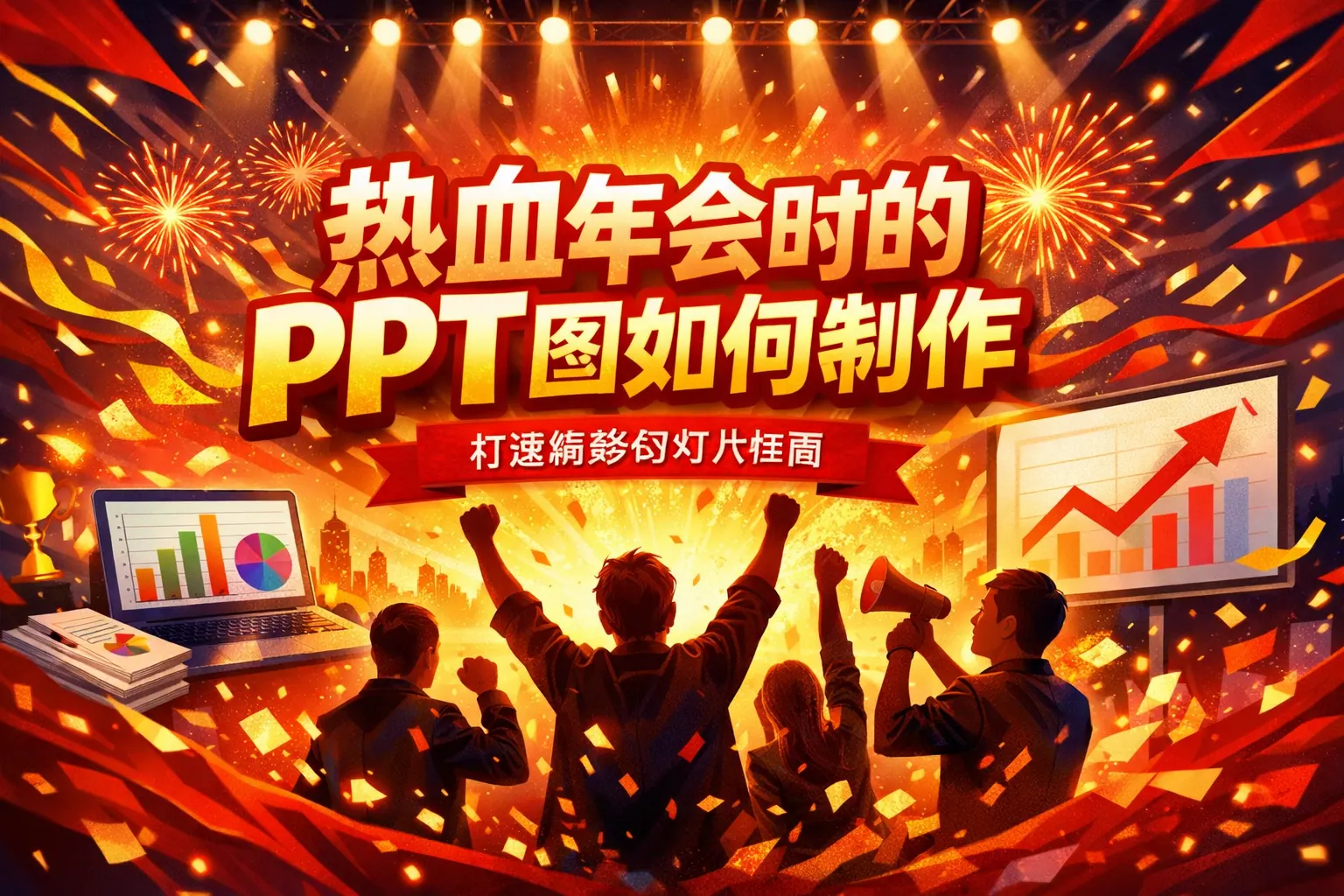 热血年会时的ppt图如何制作