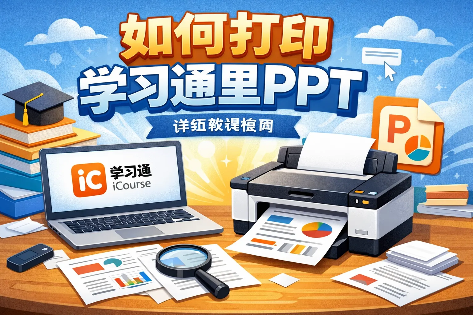 如何打印学习通里ppt