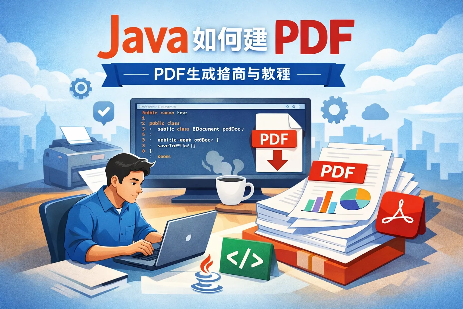 java如何建立pdf