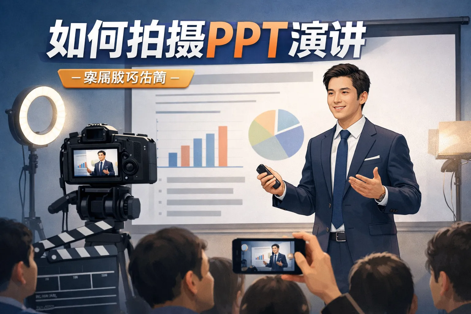 如何拍摄ppt演讲