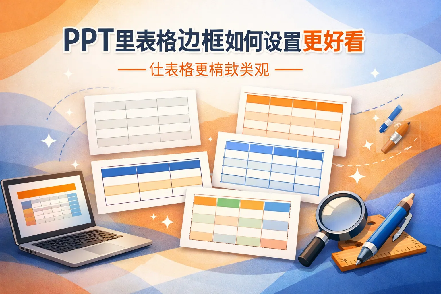 ppt里表格边框如何设置更好看