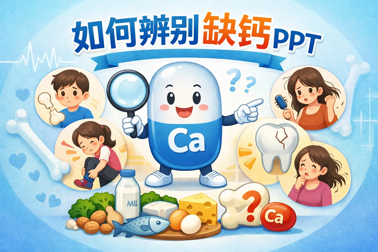 如何辨别缺钙ppt