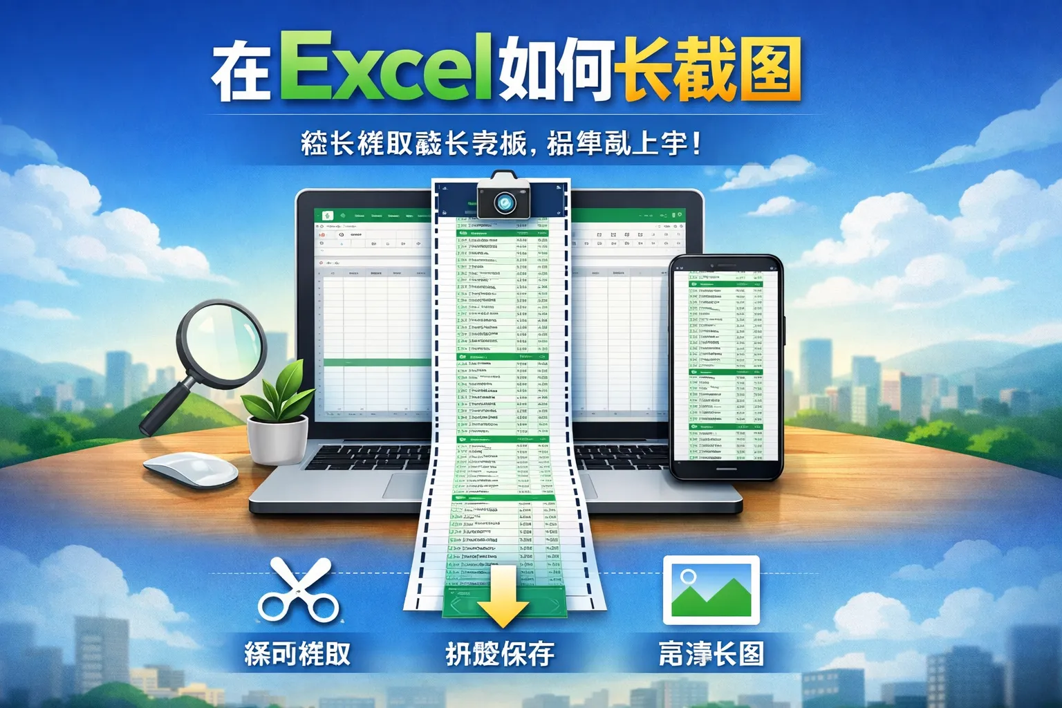 在excel如何长截图