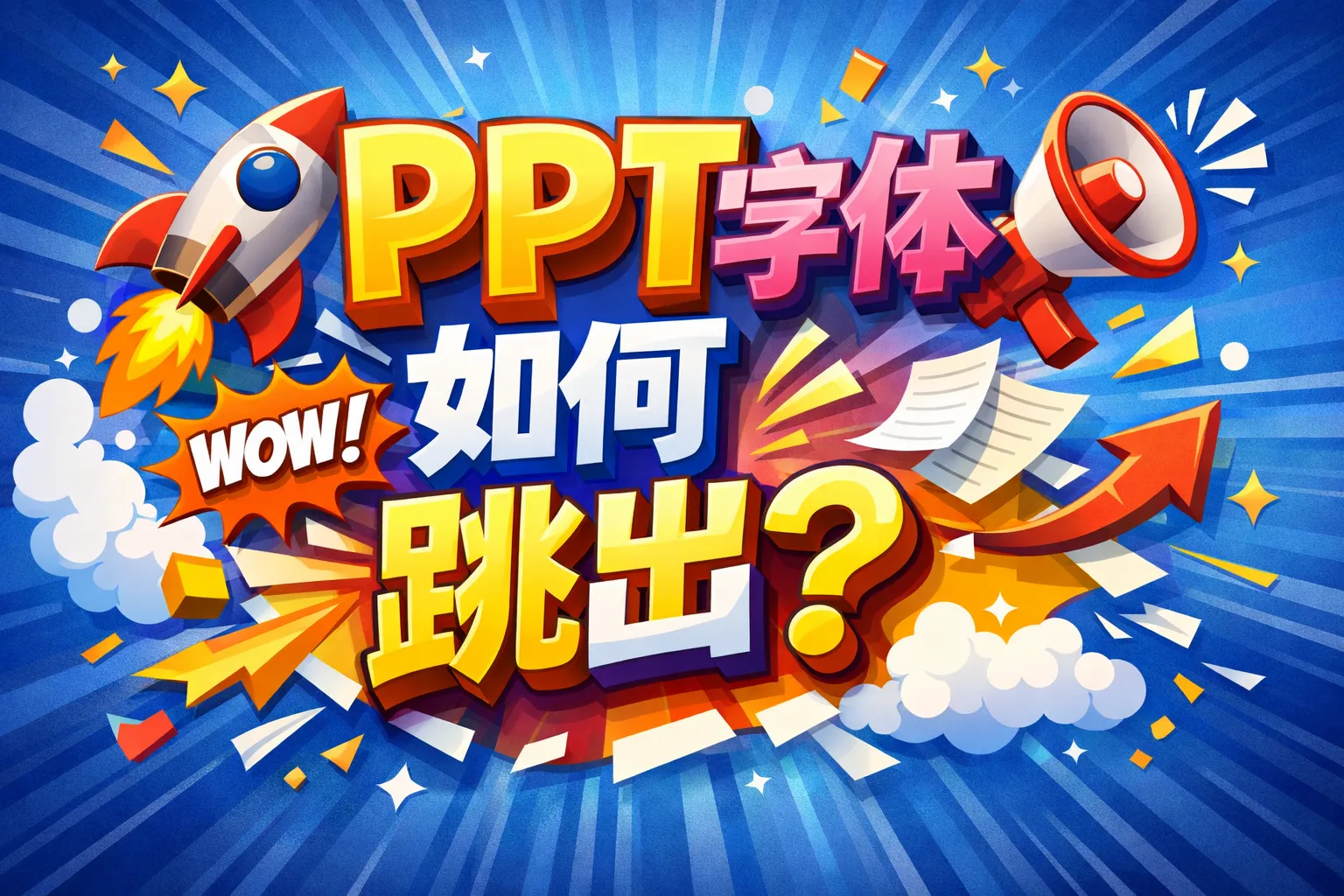 ppt字体如何跳出