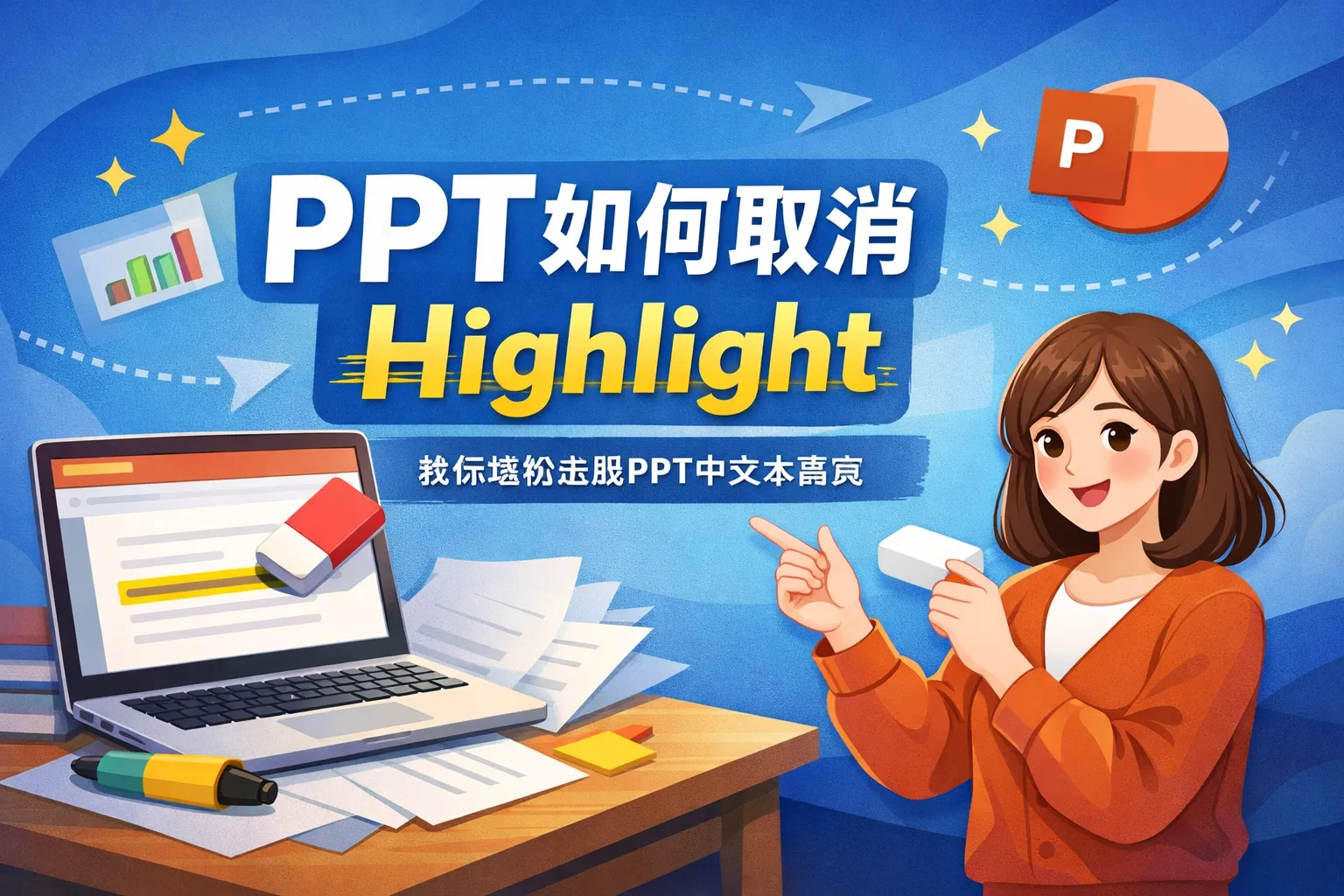 ppt如何取消highlight