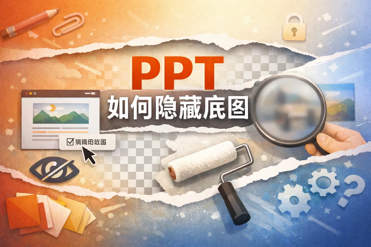 ppt如何隐藏底图