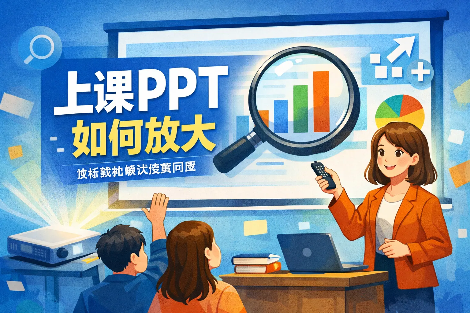 上课ppt如何放大