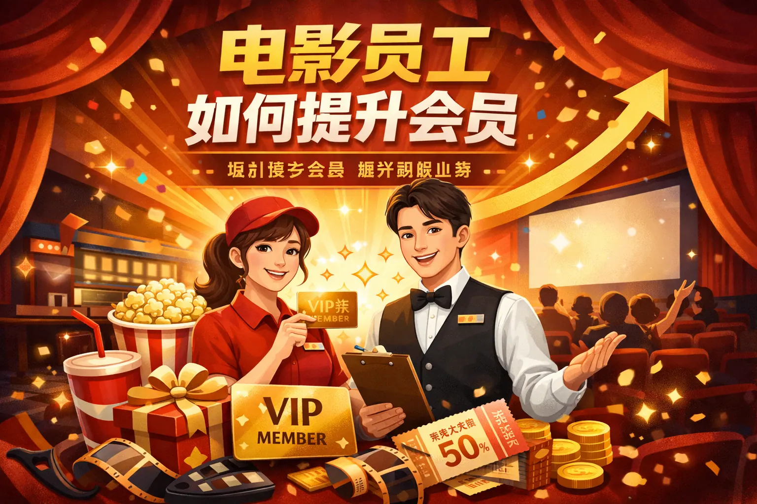 电影员工如何提升会员