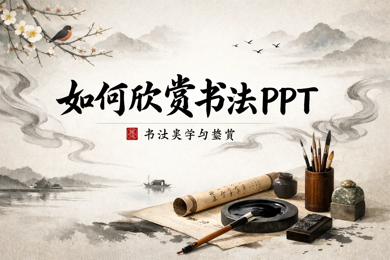 如何欣赏书法ppt