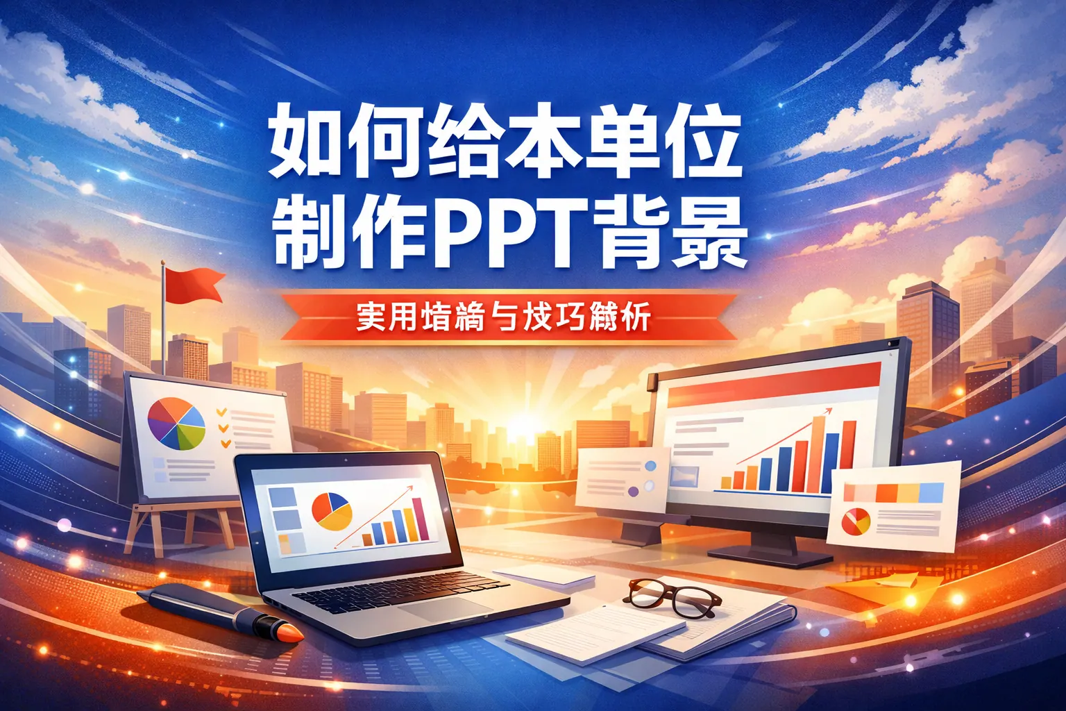 如何给本单位制作PPT背景