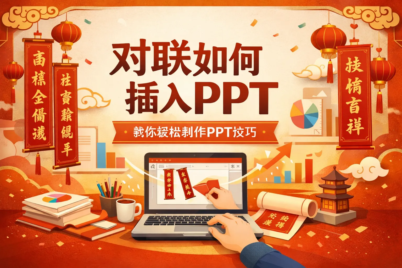对联如何插入ppt
