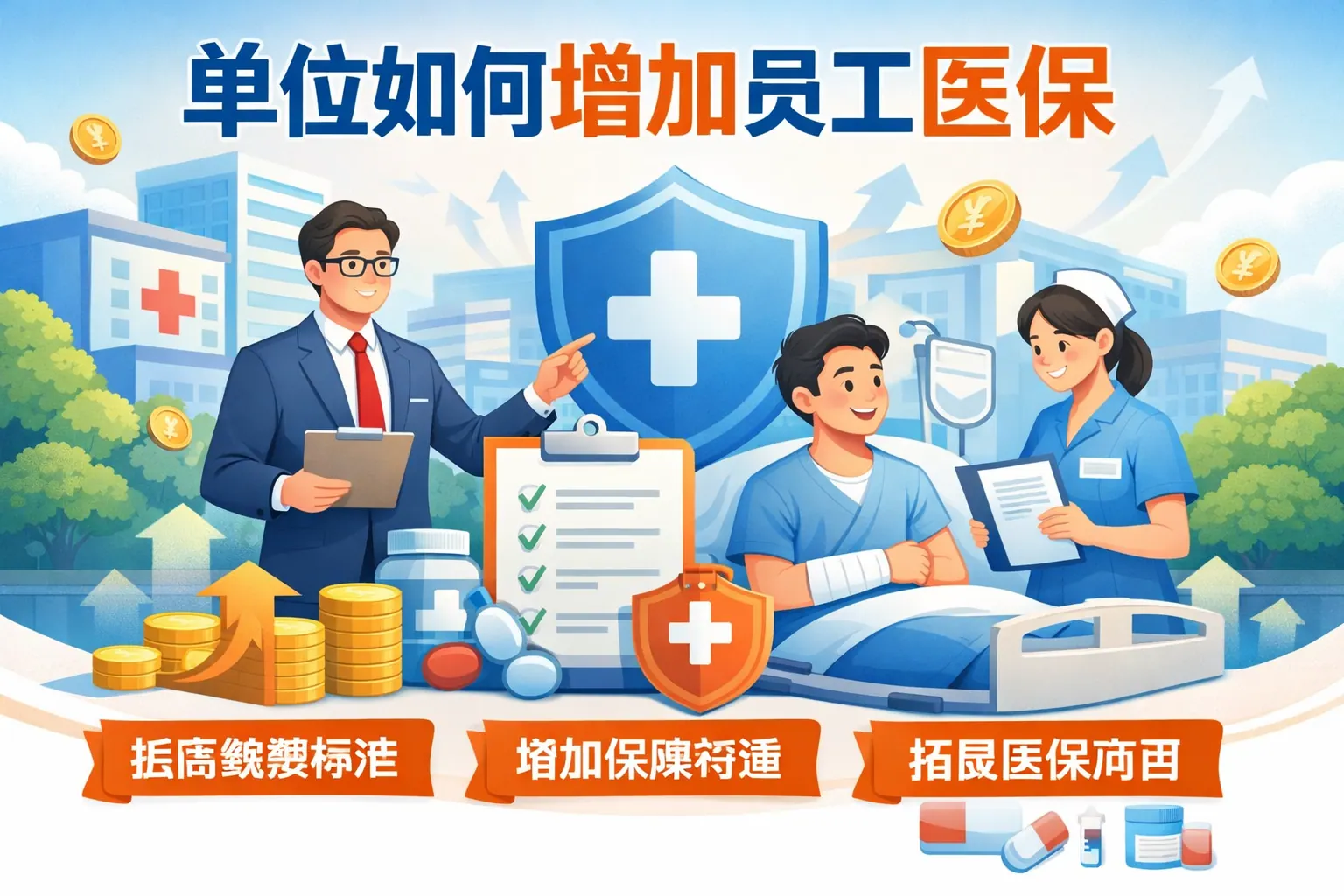 单位如何增加员工医保