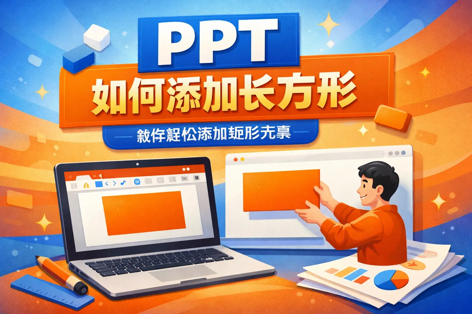 ppt如何添加长方形