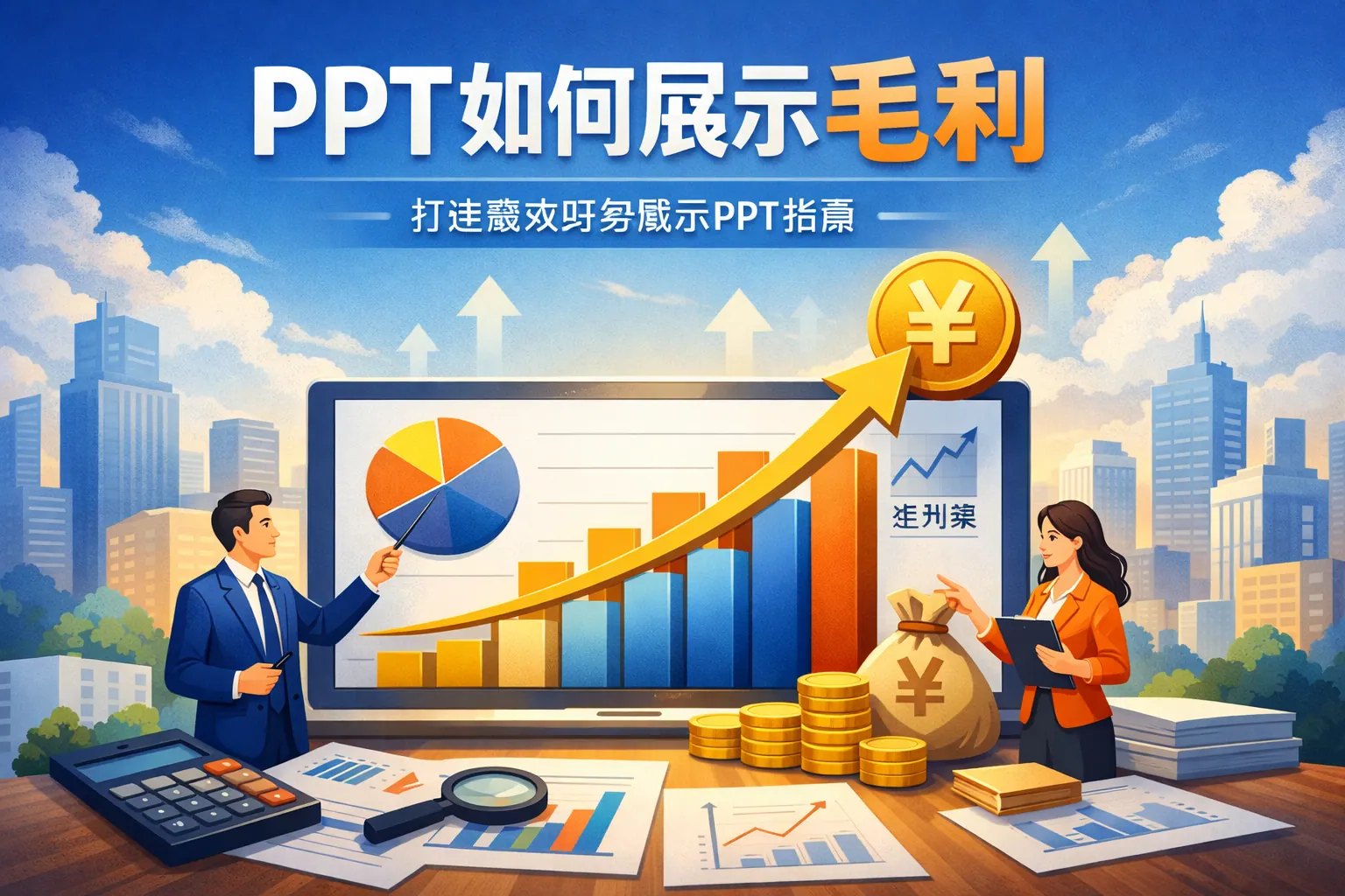 ppt如何展示毛利