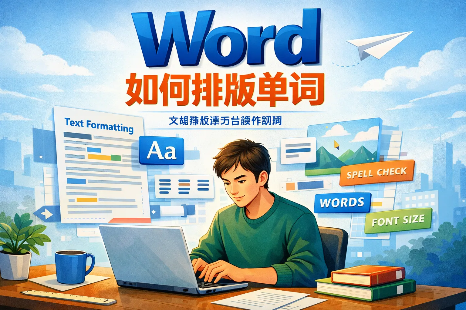 word如何排版单词