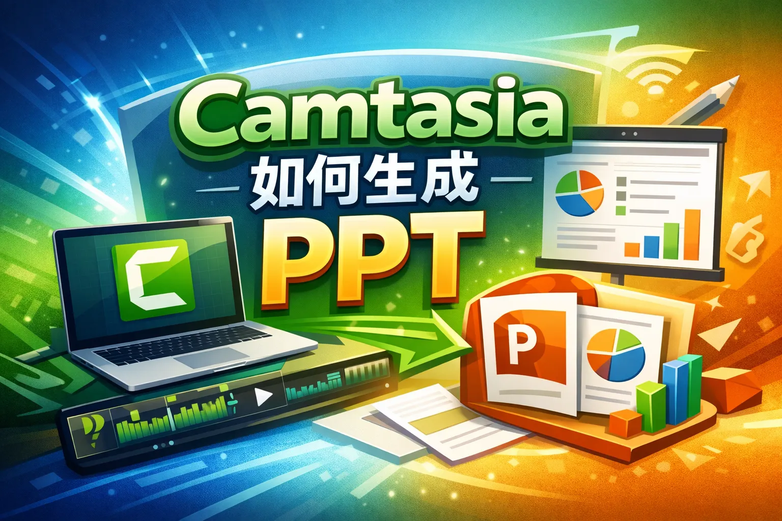 camtasia如何生成ppt