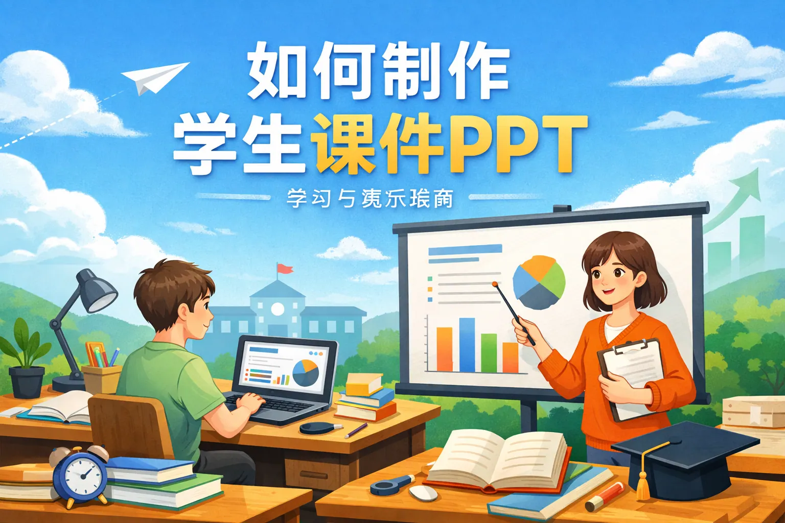 如何学生课件ppt