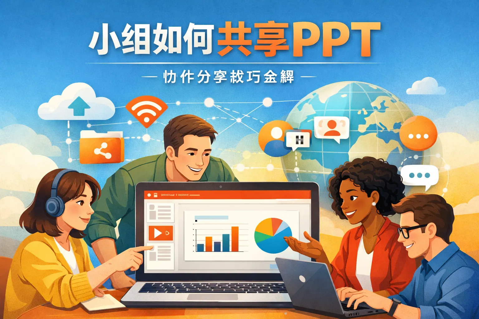 小组如何共享ppt