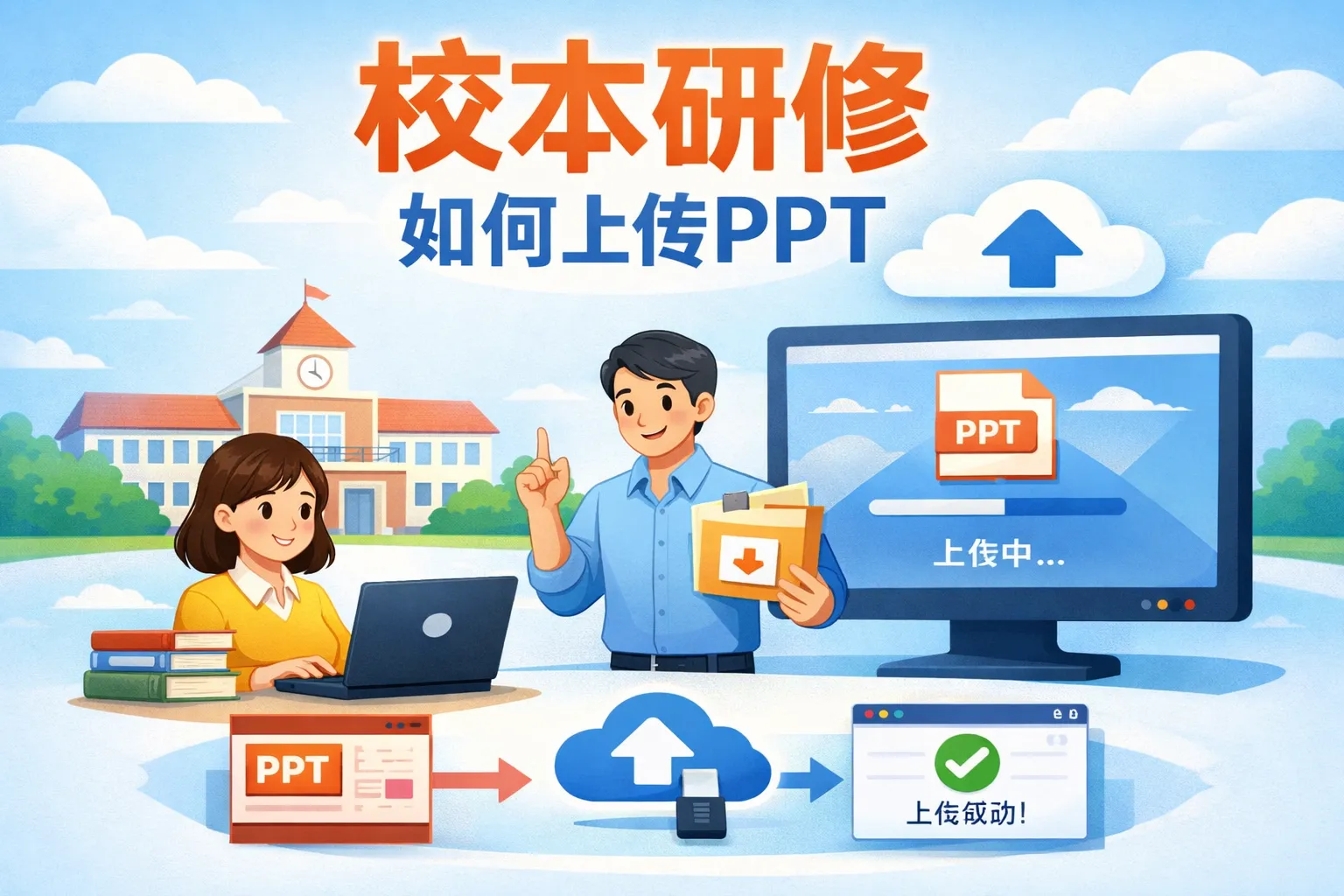 校本研修如何上传ppt